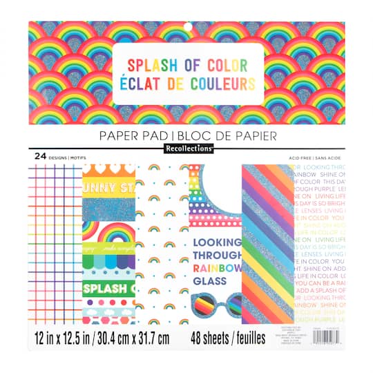 Splash Of Color Paper Pad By Recollections